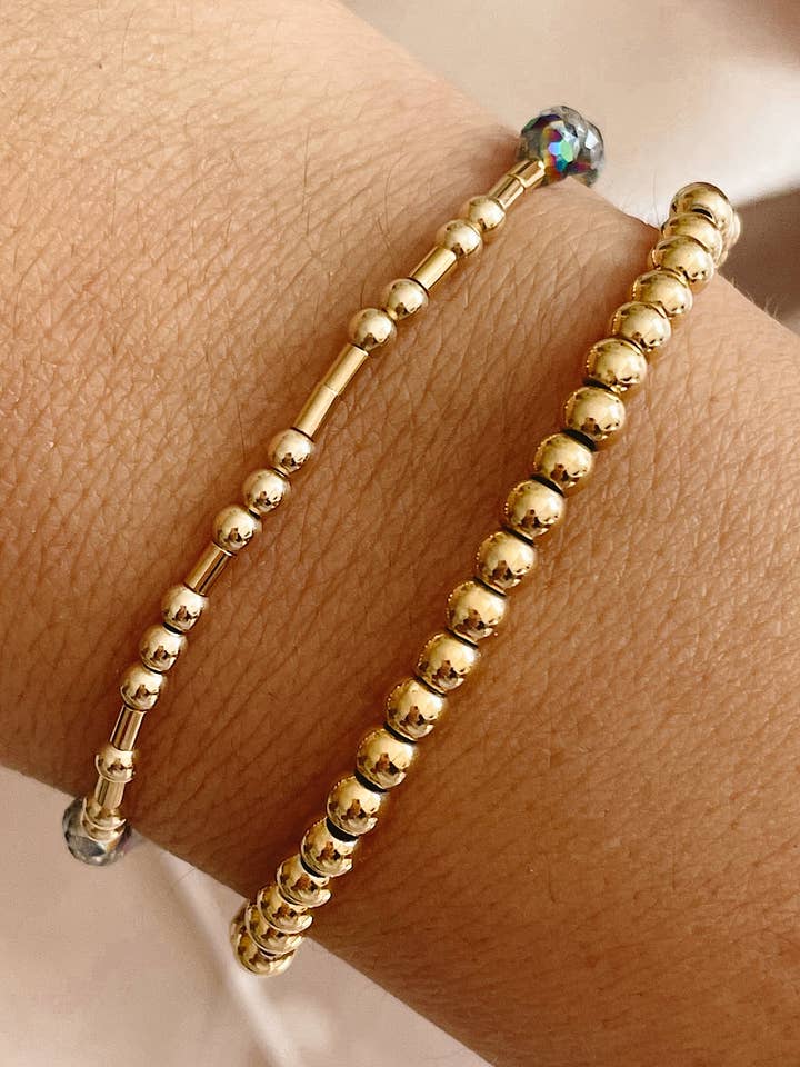 Grateful in Morse Code (Beaded) Bracelet for wholesale by Love & Path