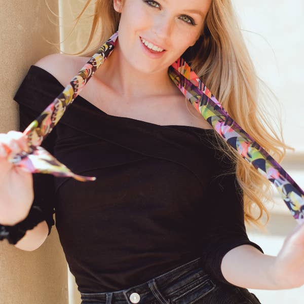 Mookaite.ch - Venta al por mayor Bufanda - Mujer - Pañuelo vibrante para mujer inspirado en Matisse de Papercuts