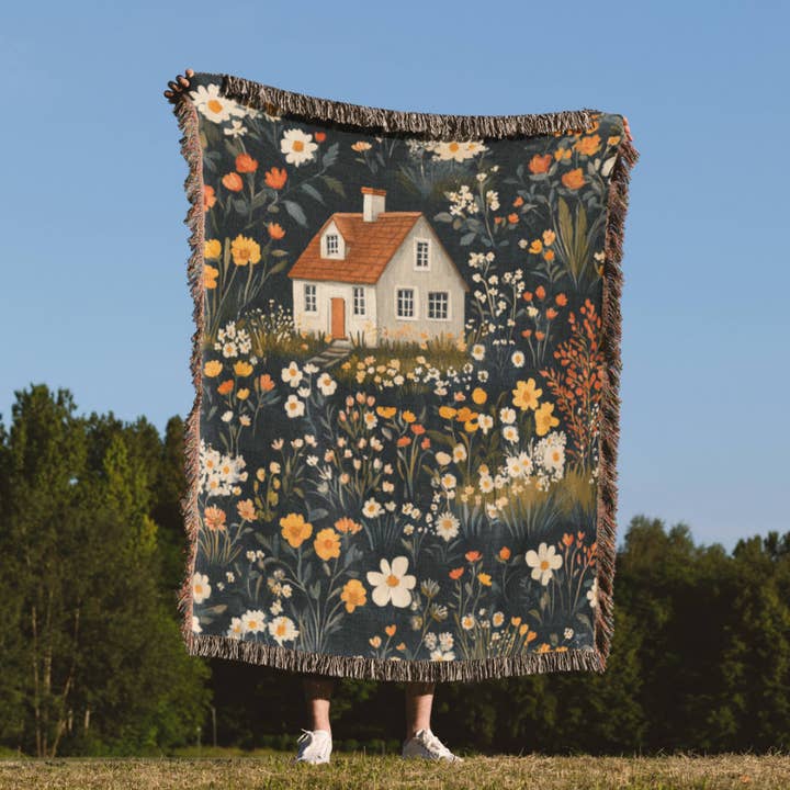 Cascina Nordica Cottagecore Inspired Woven Blanket for wholesale by Havelli Studio