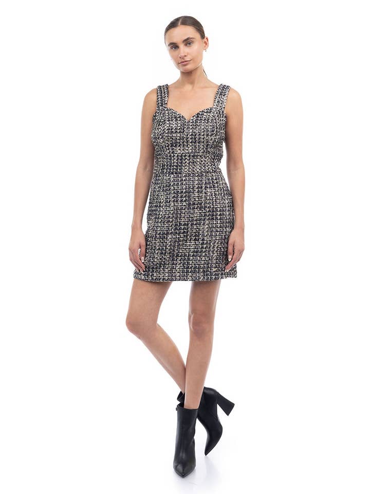 Sleeveless Sweetheart Neck Mini Dress for wholesale by Naked Zebra