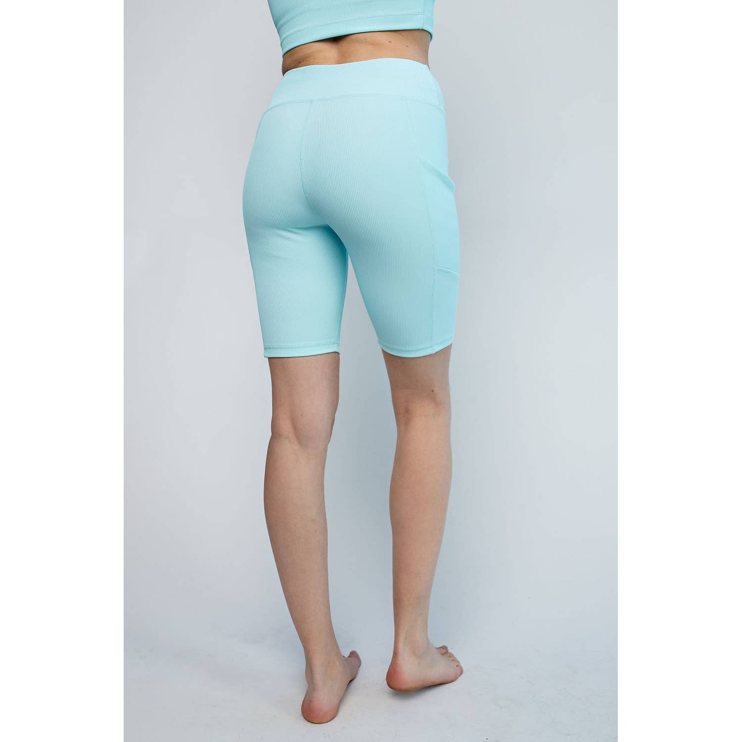 Rae Mode - Wholesale Athletic Shorts - Women's - NYLON RIB BIKER PANTS WITH SIDE POCKETS13