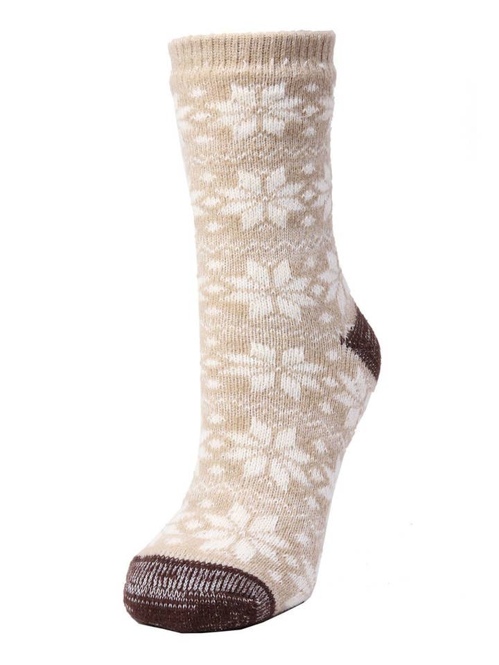 Java MeMoi Flurry Dual Layer Buttersoft Crew Socks for wholesale on Faire