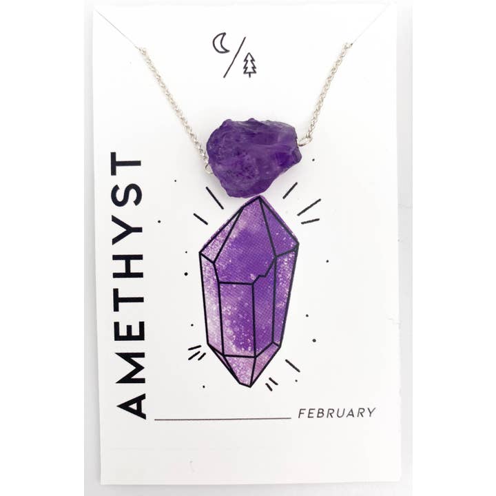 Geburtsstein für Februar, Amethyst-Halskette für den Großhandel von Luna Pines