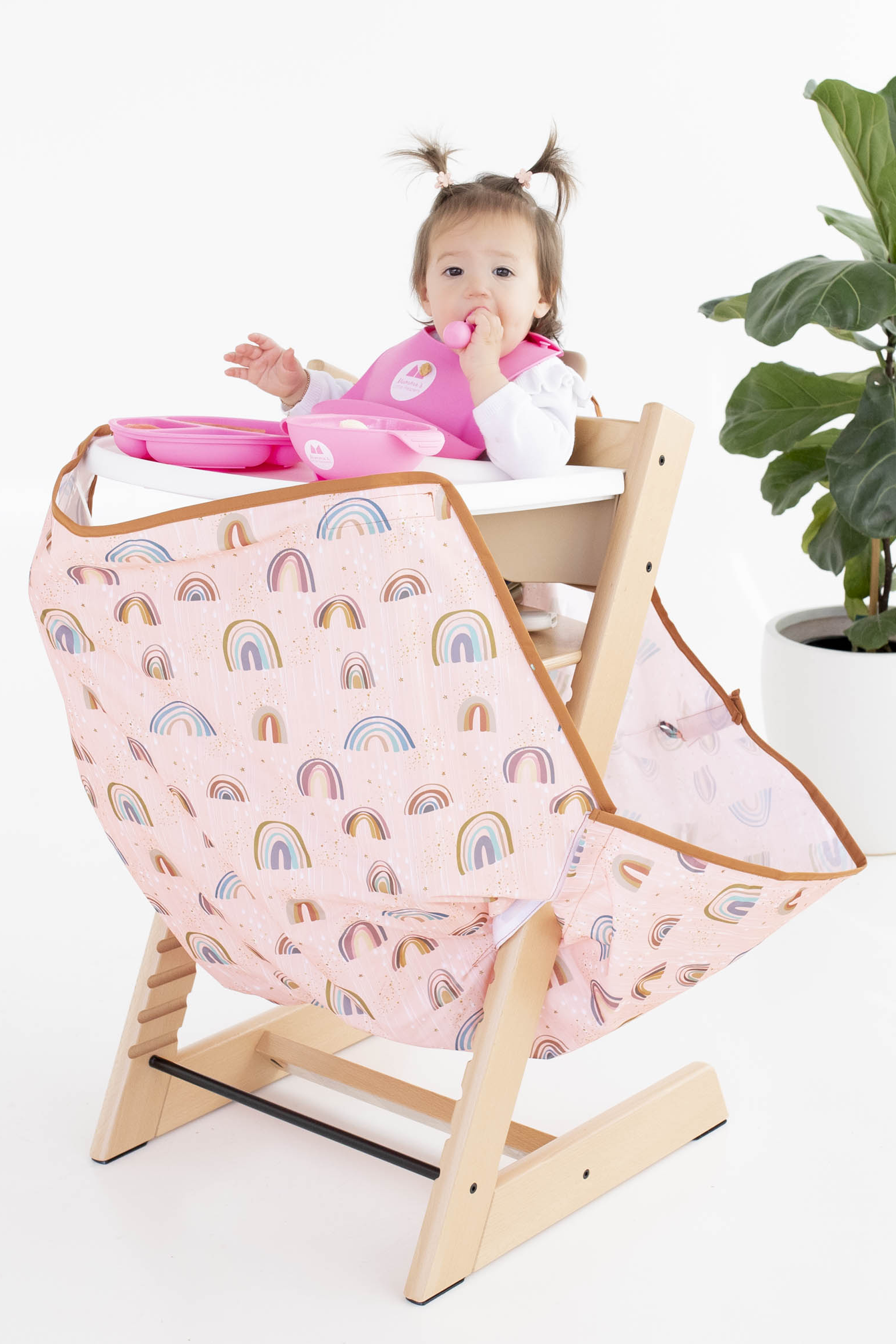 Mumma's Little Helpers – wholesale Highchair –Baby – High Chair Food Catcher - Rose Pink3