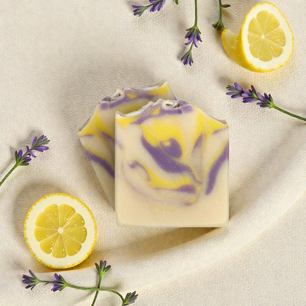 Toliver's Handmade - Vente Pains de savon - Savon Lavande + Fleur de Citronnier — Agrumes + Lavande1
