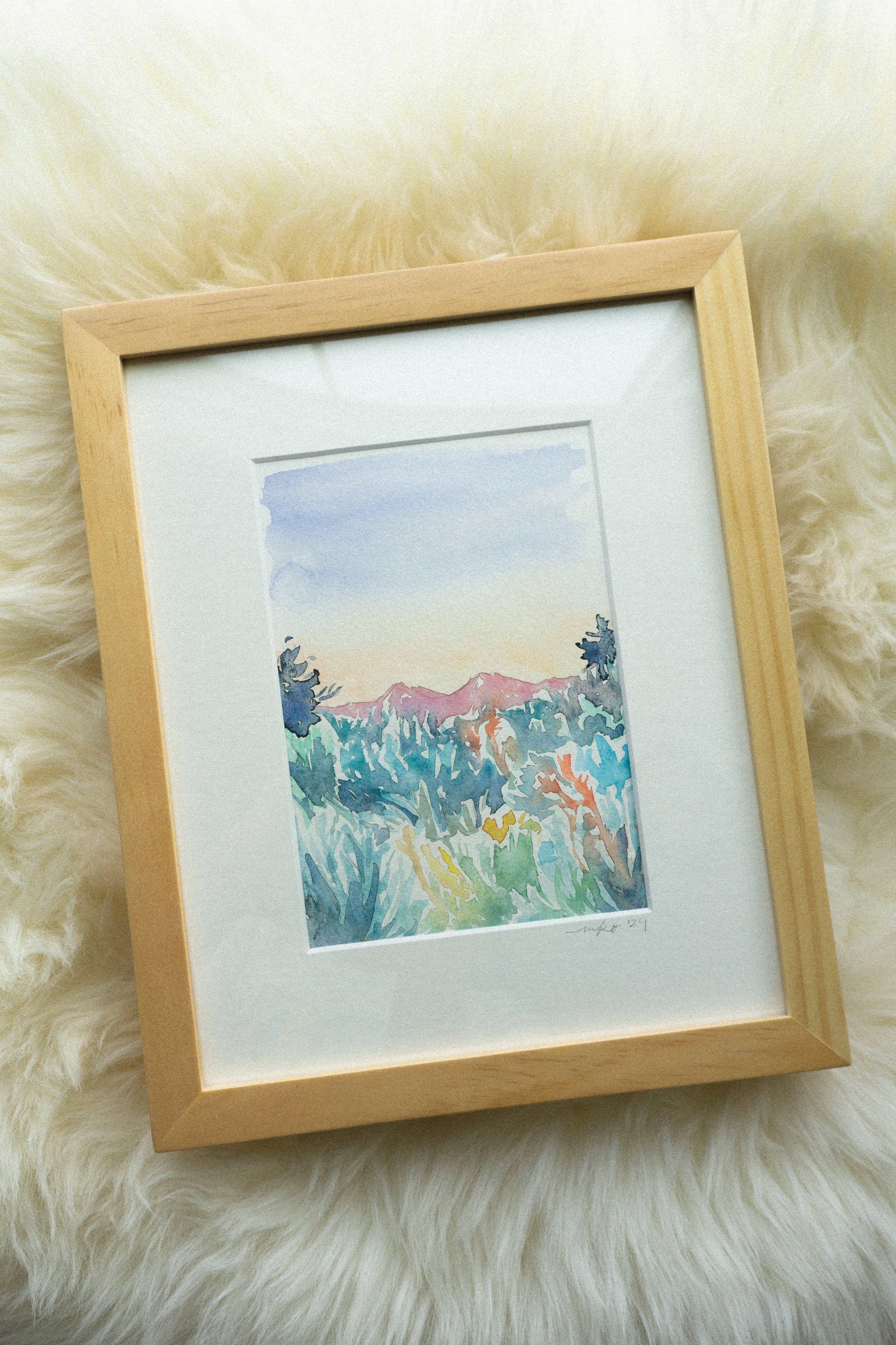 Mel K. Olrich Art - Wholesale Art Print - Southwest Colorado landscape with wildflowers and sagebrush3