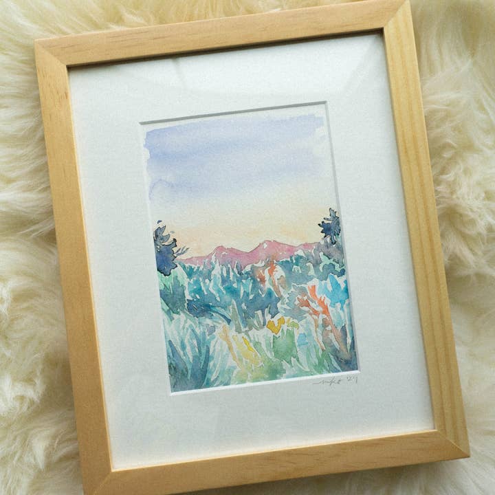 Mel K. Olrich Art - Wholesale Art Print - Southwest Colorado landscape with wildflowers and sagebrush3