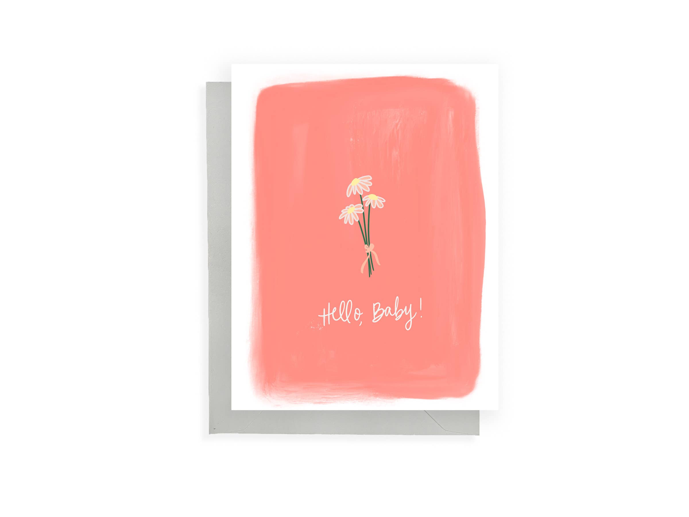 Instead of Ashes - Wholesale Baby Card - Hello Baby - Pink Flowers Card0