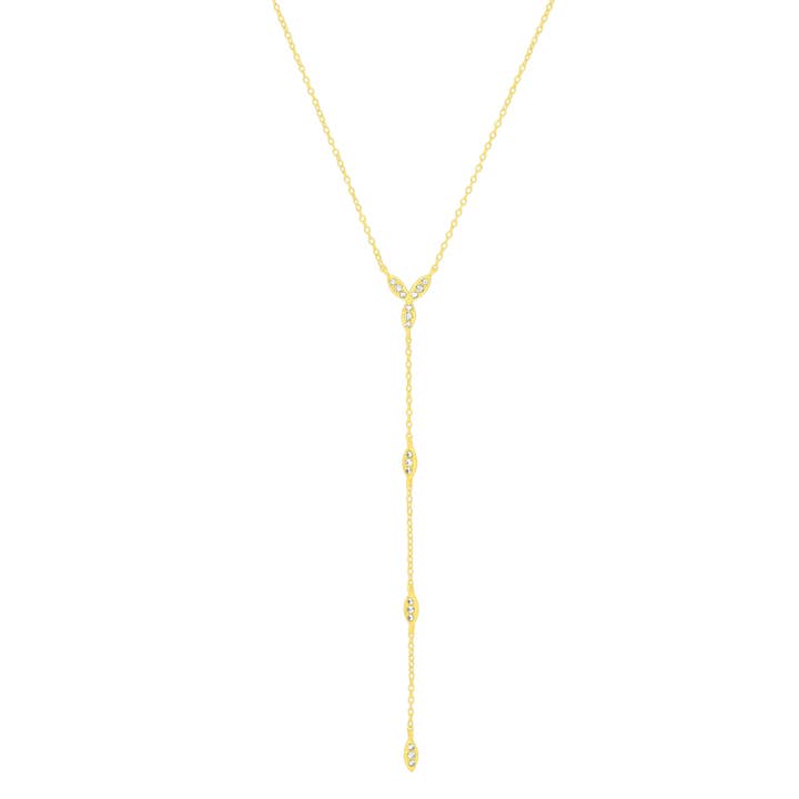 CHIARA LARIAT DORÉ pour la vente par fyb jewelry