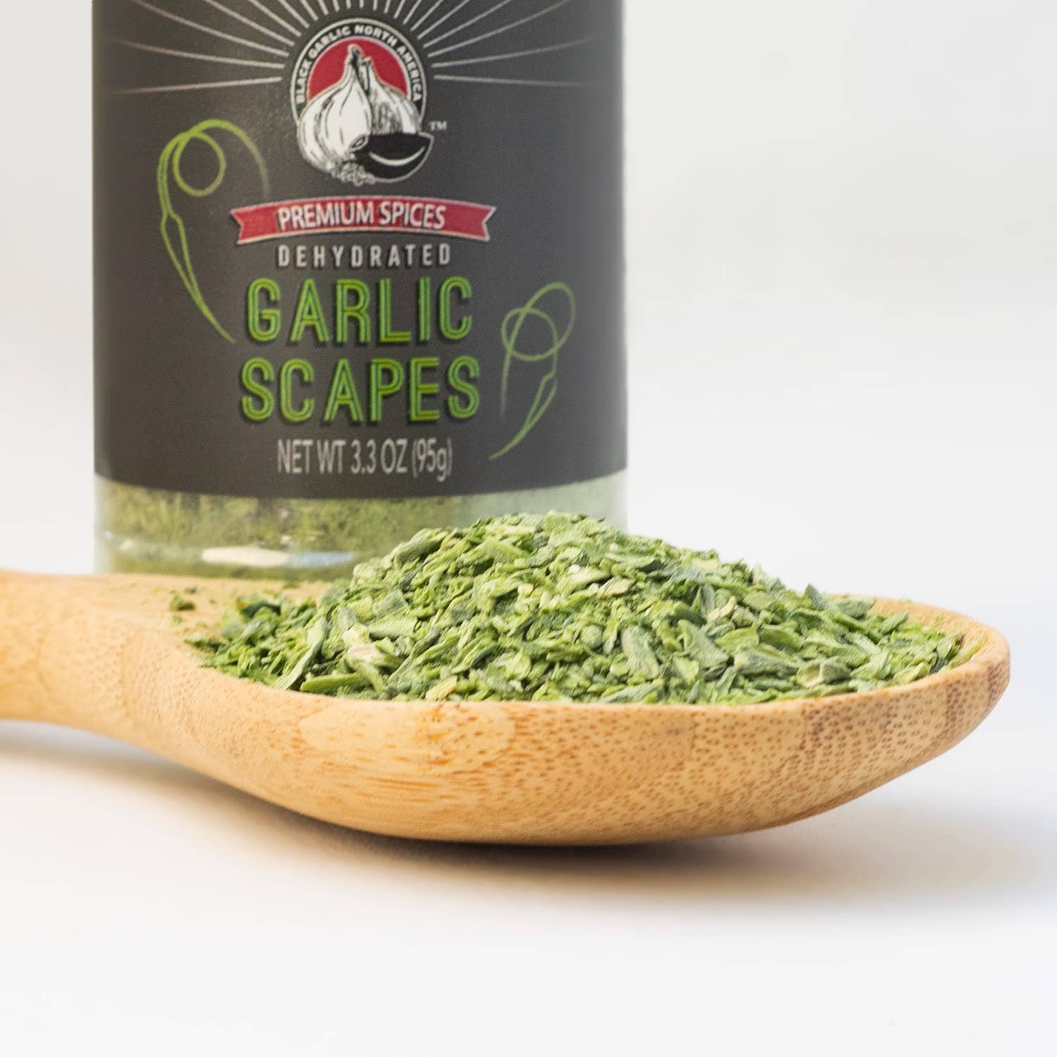 Eastern Shore Products - Wholesale Dried Spice - Garlic Scape Powder - 3.3oz. Shaker (USA) Unique Mild Garlic2