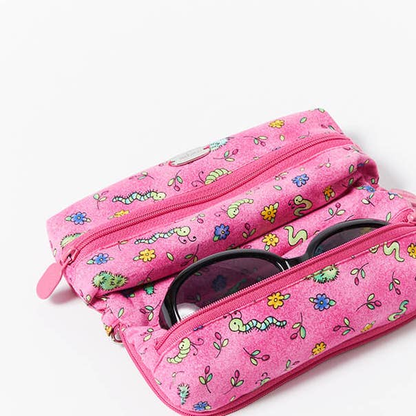 Multi Purpose Pouch-Pink Bugs for wholesale by Opakuma