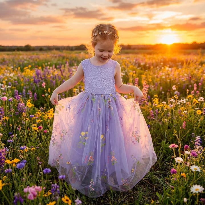 Nicolette's Couture - Vendita all'ingrosso Vestito - Bambini - Abito The Blossom in pizzo delicato1