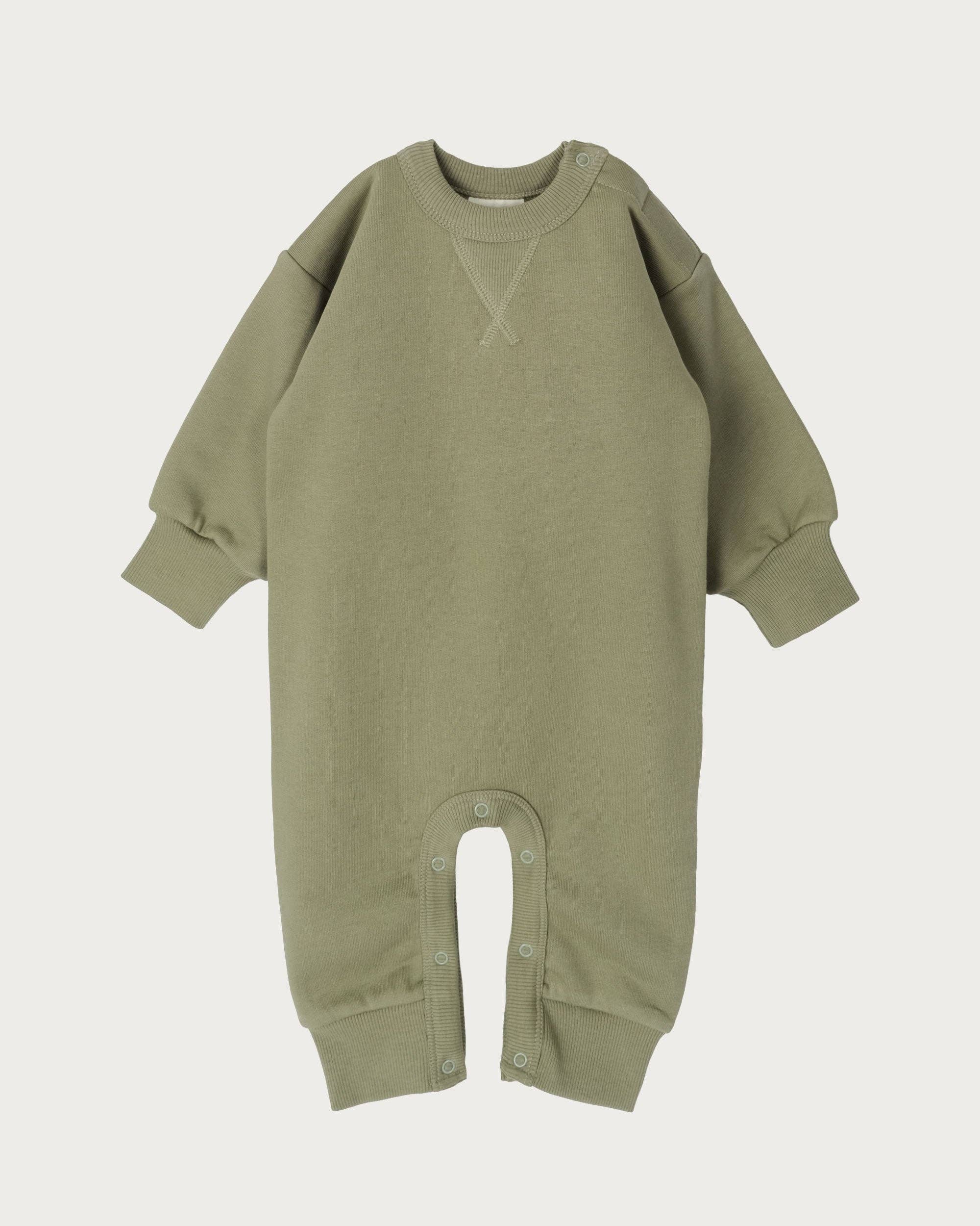 Babu - Vendita all'ingrosso Tutina - Neonati - Tutina felpata - Oliva0