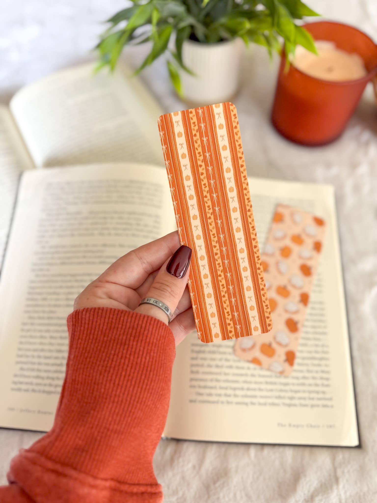 Little Turkey Shoppe - Wholesale Bookmark - Pumpkin Cinnamon Roll Bookmarks | Fall4