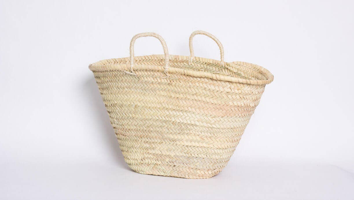 High crafty - Wholesale Basket - Handcrafted Short Handle Palm Basket – Elegant Christmas Bas6