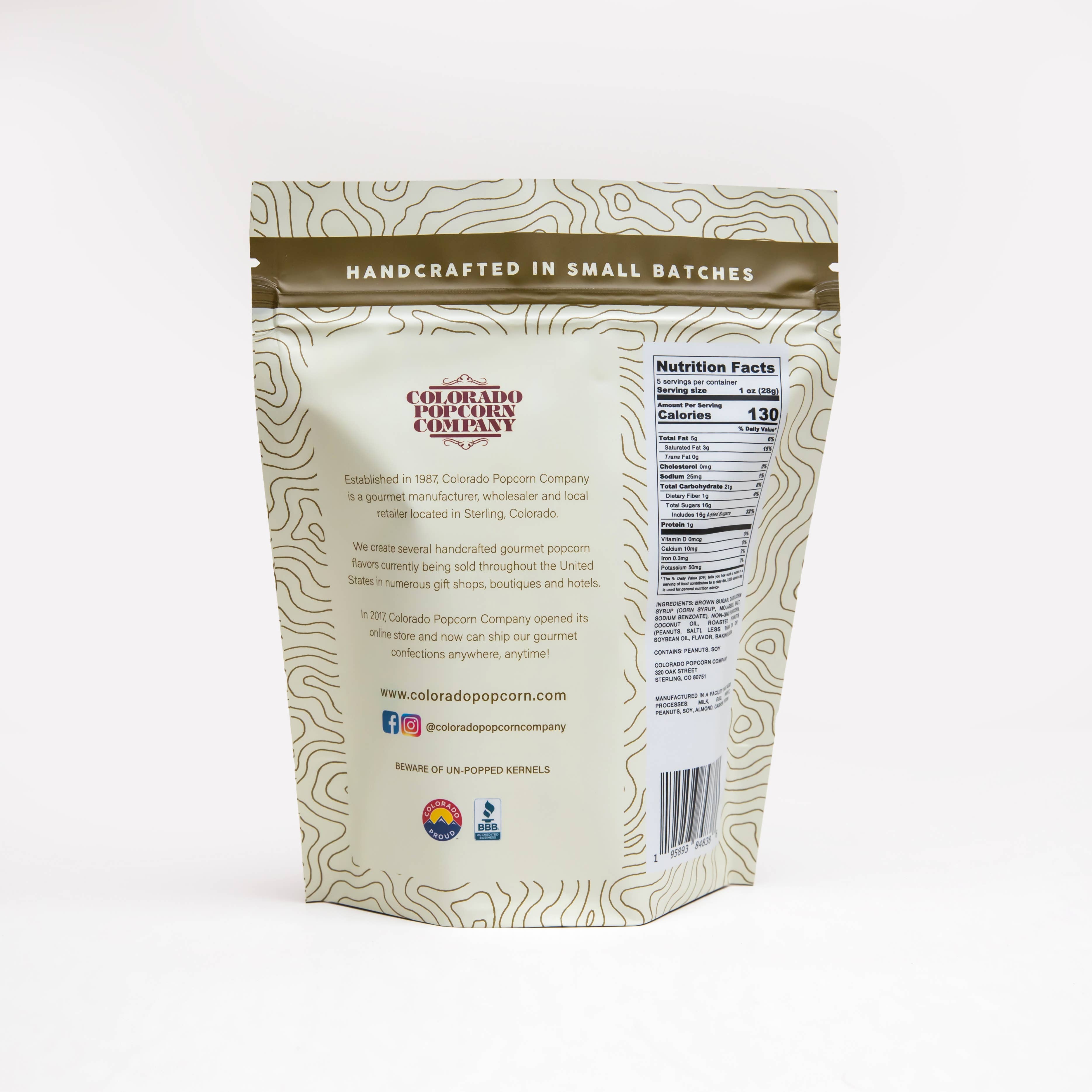 Colorado Popcorn Company - Vendita all'ingrosso Popcorn - Caramello con arachidi popcorn4