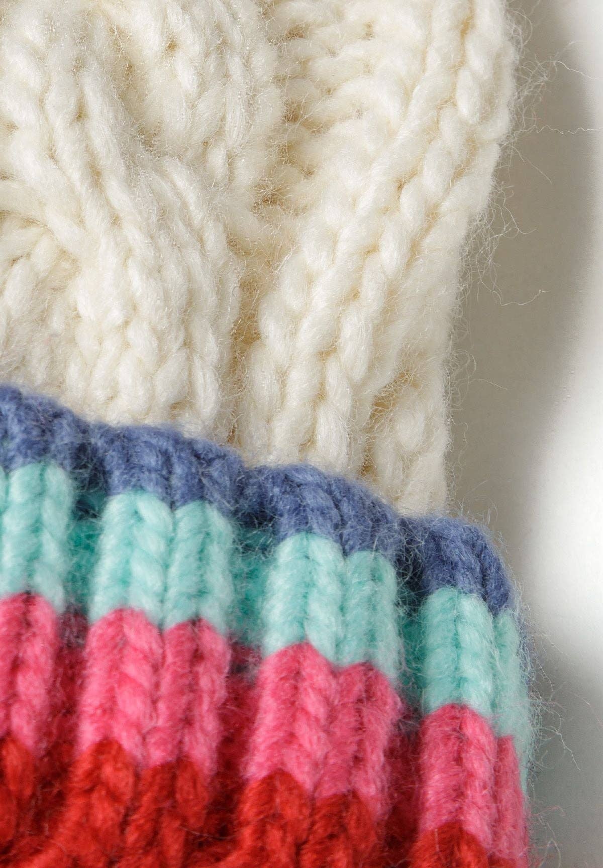 Minoti sp. z o.o. – Engroshandel Hue - Børn – Pigernes pomponhat og handskesæt creme 6m-8y4