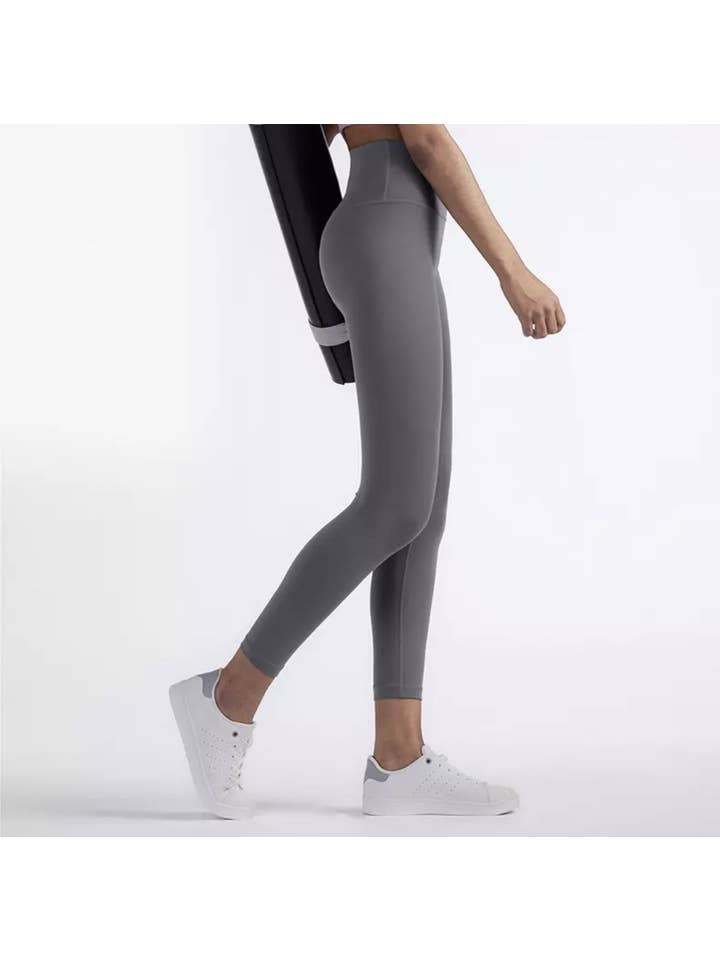 Belsize Activewear – Leggings de desporto/casuais - Mulher por atacado – Leggings Cinza Grafite Zero Feel4