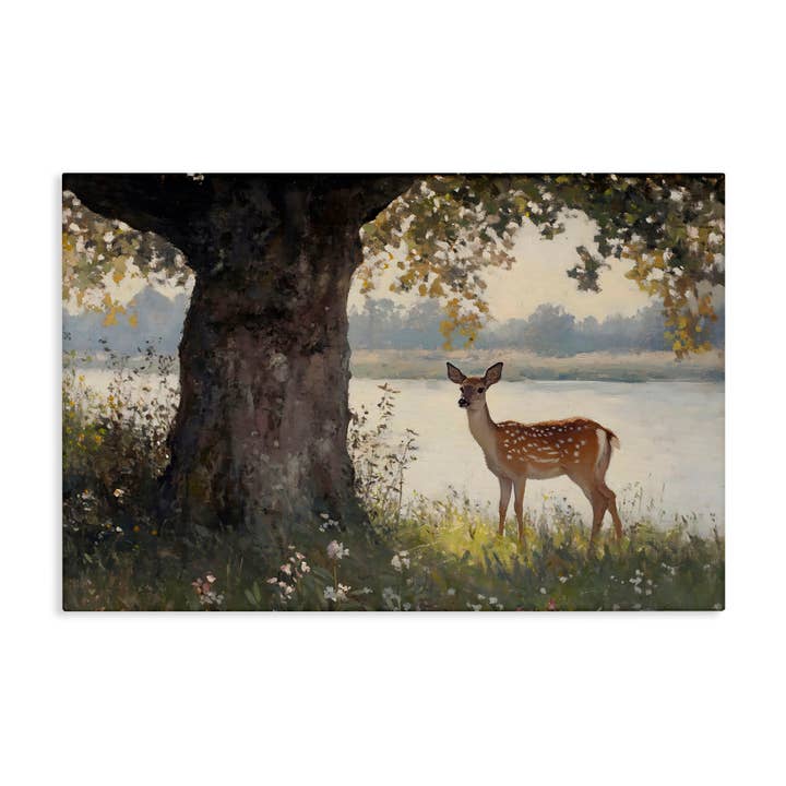 Stupell Industries - Wholesale Wall Sign - Spotted Doe by Lake - Unframed Wall Art8