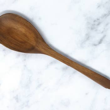TEAK IT EASY™ Teak Mixing & Serving Spoon 11.5" for wholesale by Ventures Int'l Products Inc.