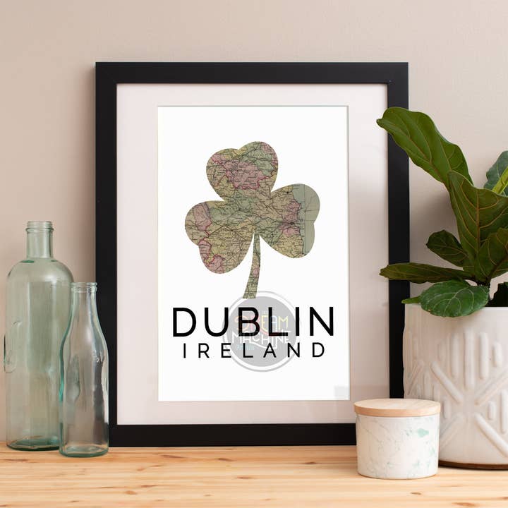 Dublin Print, Dublin-Skyline, Dublin-Kunst, Dublin-Poster, Dublin-Aquarell, Dublin-Kunstdruck, Dublin-Karte, Dublin-Wandkunst, Dublin-Irland-Karten für den Großhandel von DreamMachine Prints