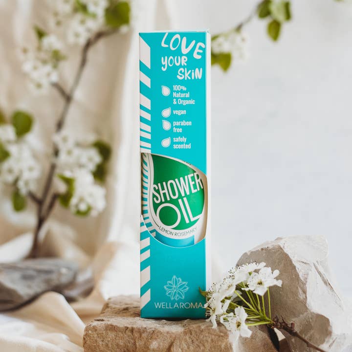 Duschöl: Zitronen-Rosmarin für den Großhandel von Wellaroma