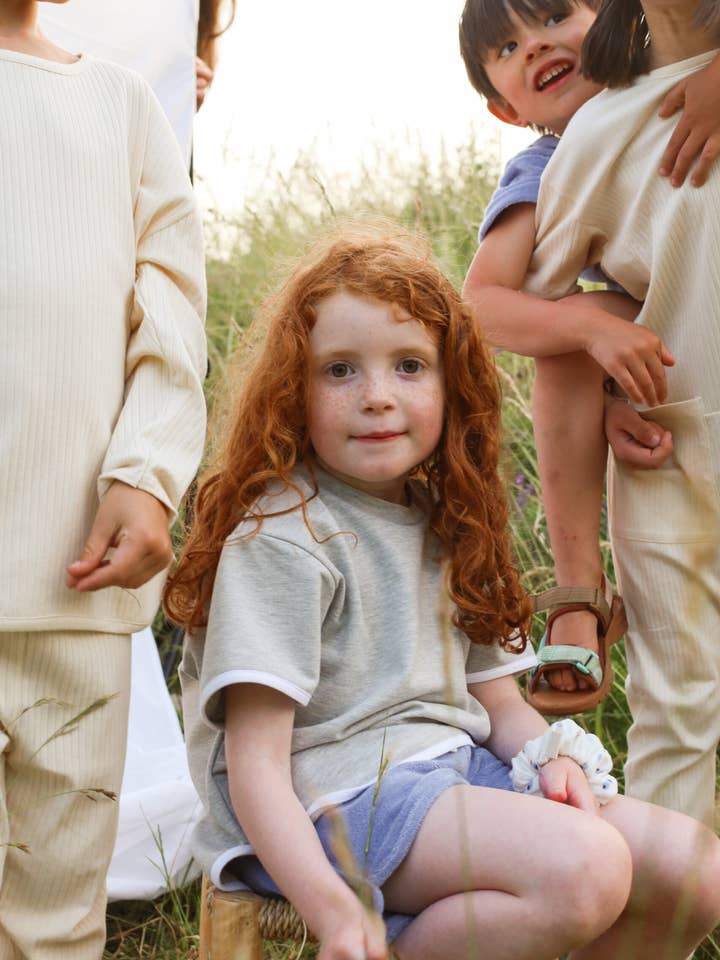 Camiseta de forro polar de algodón orgánico para venta al por mayor de Aden & Charlie