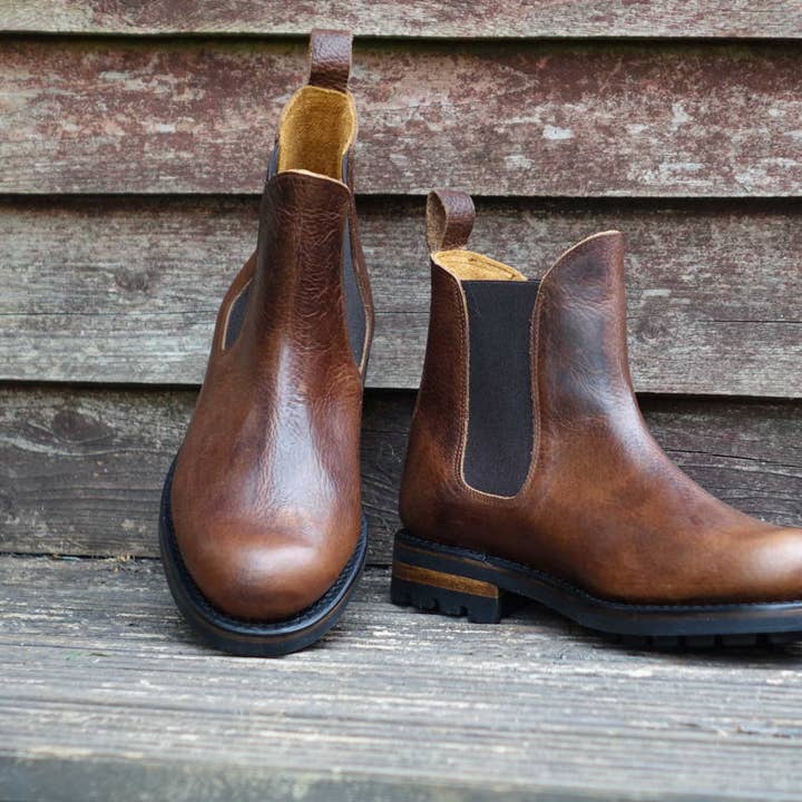 Foraker Chelsea Boots aus Leder für den Großhandel von By The Mountain - Portuguese Handmade Footwear
