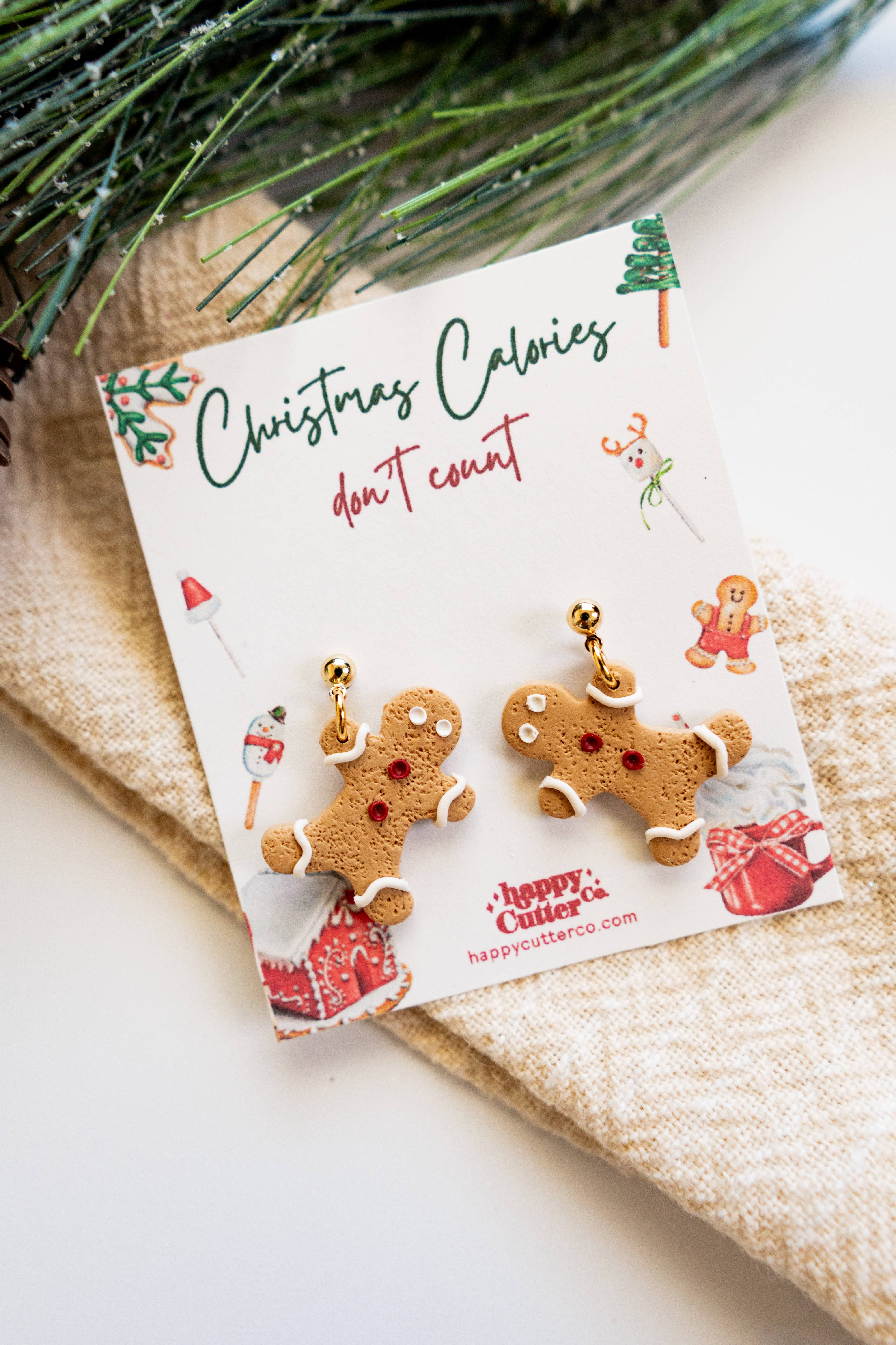 Happy Cutter Co - Wholesale Dangle Earrings - Funny Holiday Earrings | Funny Gingerbread Dangle Earrings1