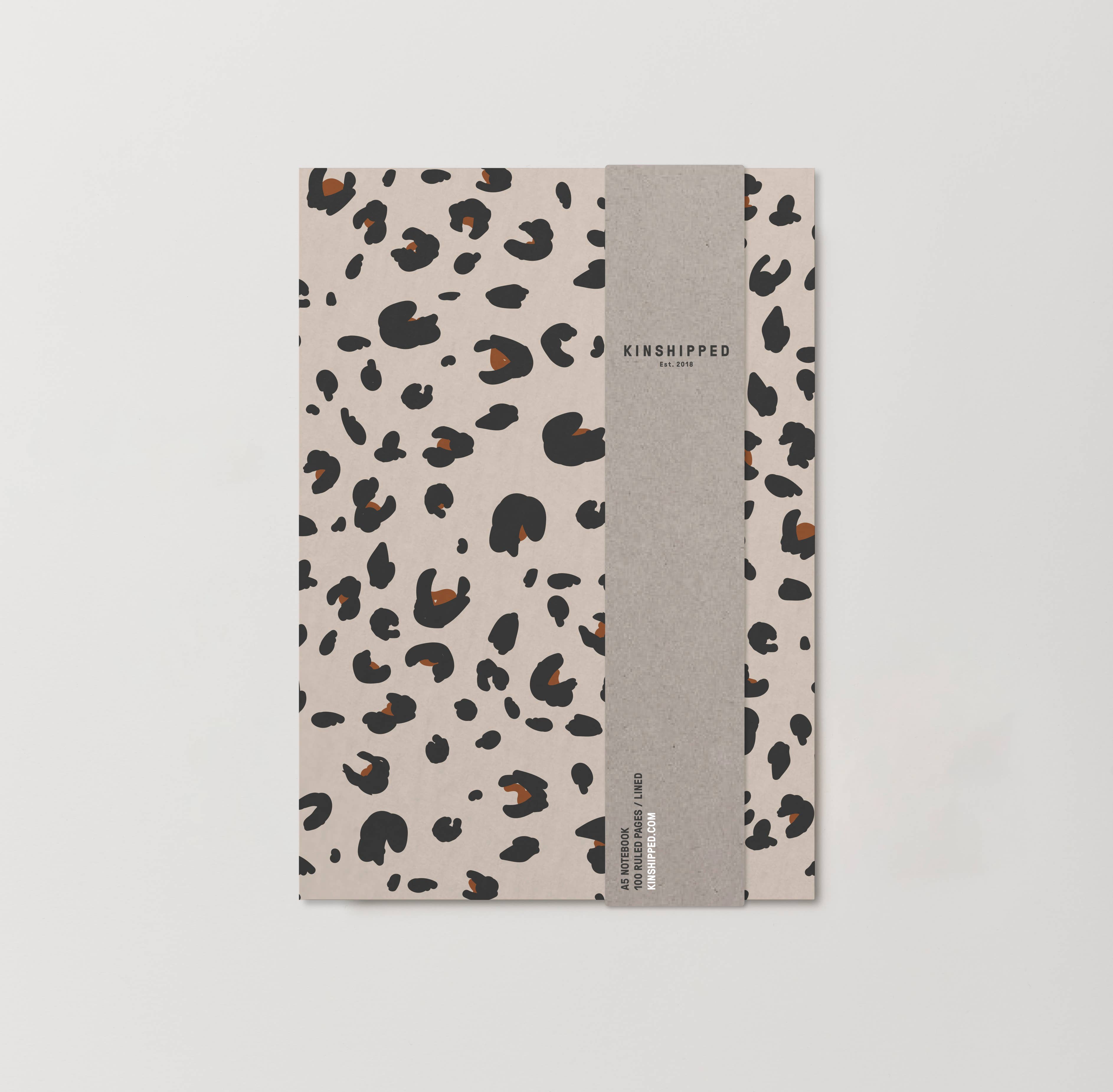 Kinshipped - Wholesale Notebook - A5 PRINT NOTEBOOKS - GRID/LEOPARD/BLOCK/DASH6