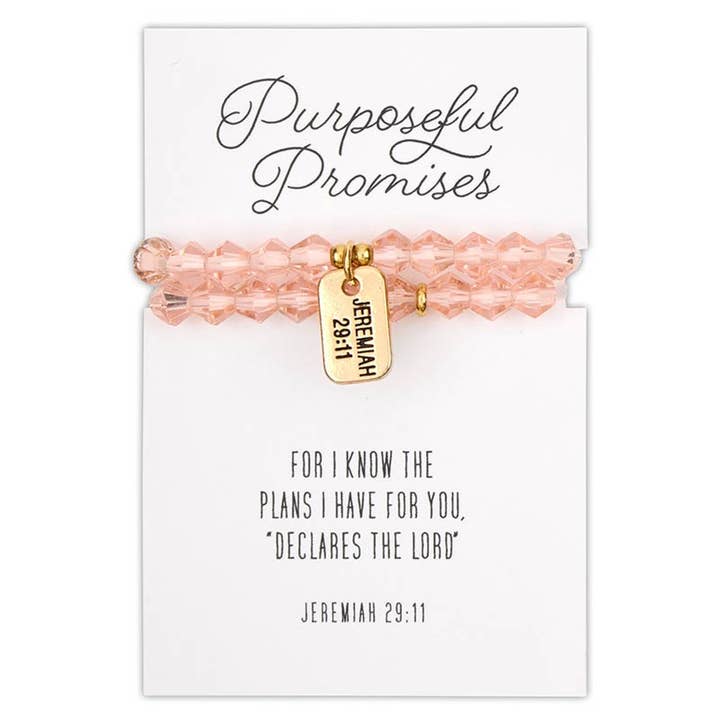 Faithworks by Creative Brands - Wholesale Beaded Bracelet - Glass Bead Tagged Bracelet Filled Display