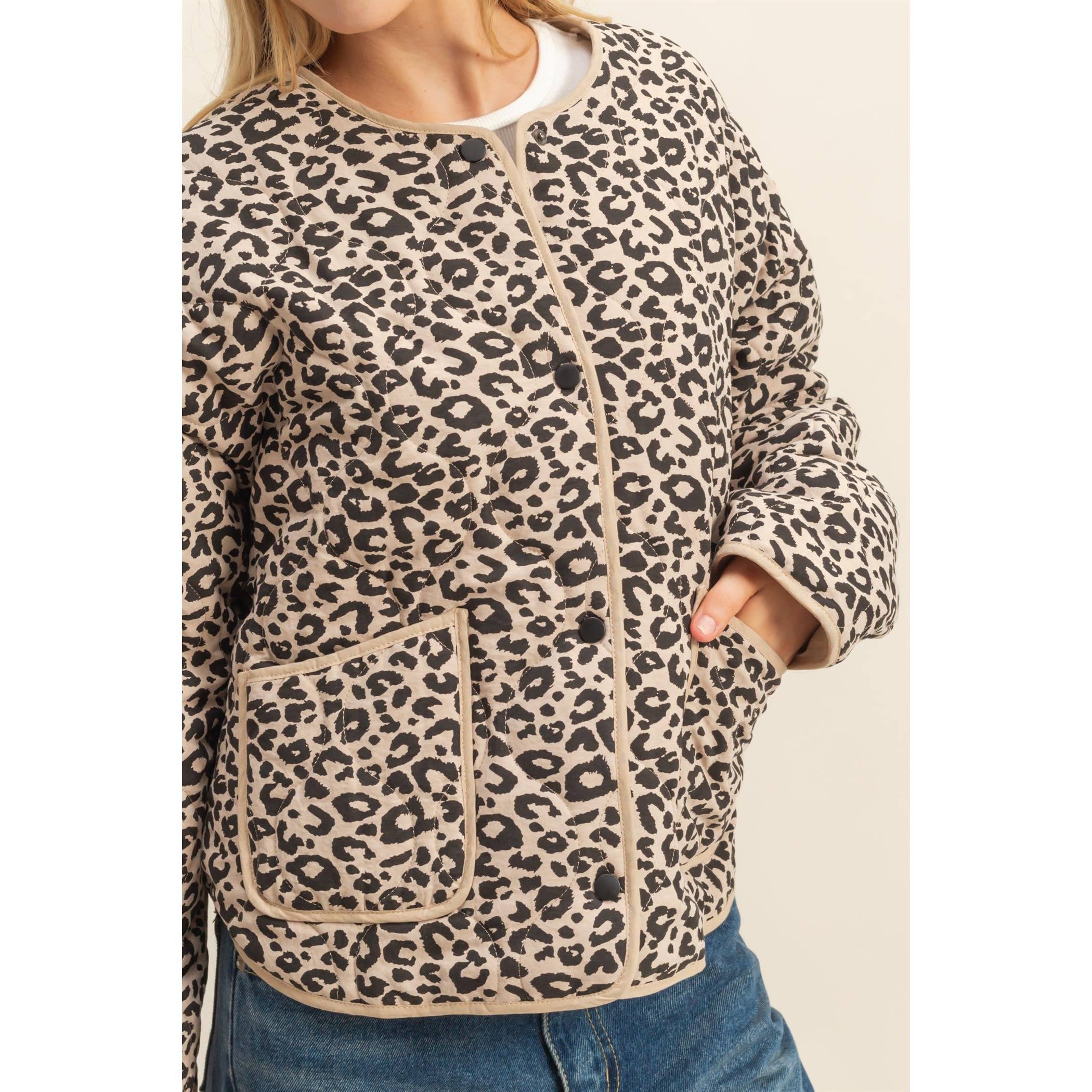 HYFVE – wholesale Dunjacka - Dam – Leopardmönstrad vadderad puffjacka6