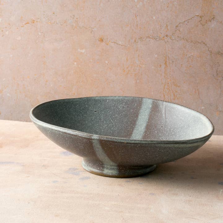 Settle Ceramics - Wholesale Serve Bowl - Footed Oval Server