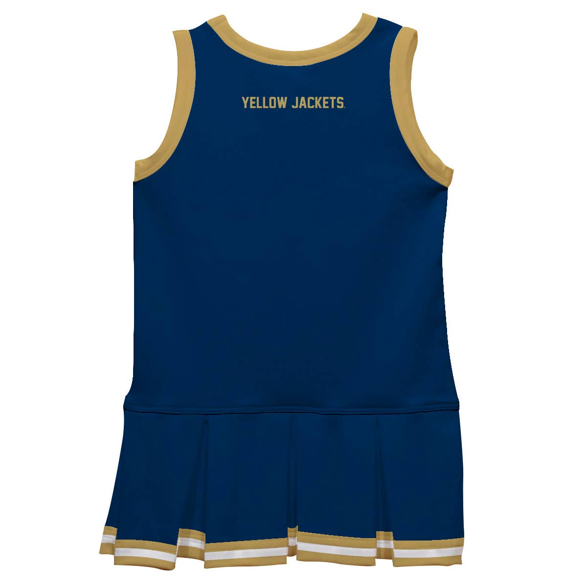 Vive La Fete - Wholesale Dress - Kids - Georgia Tech Yellow Jackets Sleeveless Cheerleader Dress1
