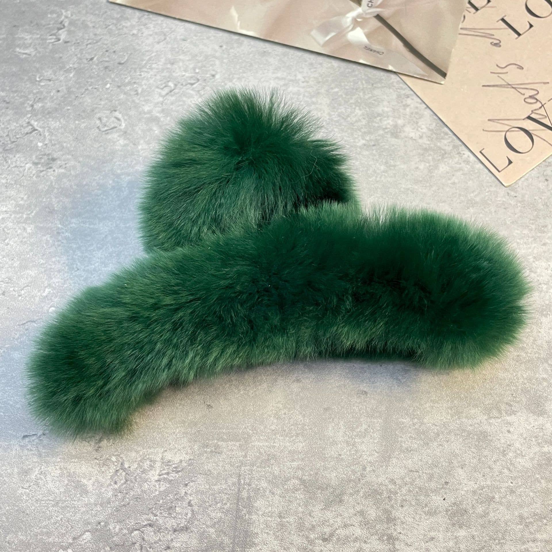 ACCITY - Wholesale Hair Clip - Women's - Rex Rabbit Fur Claws - Elegant Mixed Color Clips_CWASC159132