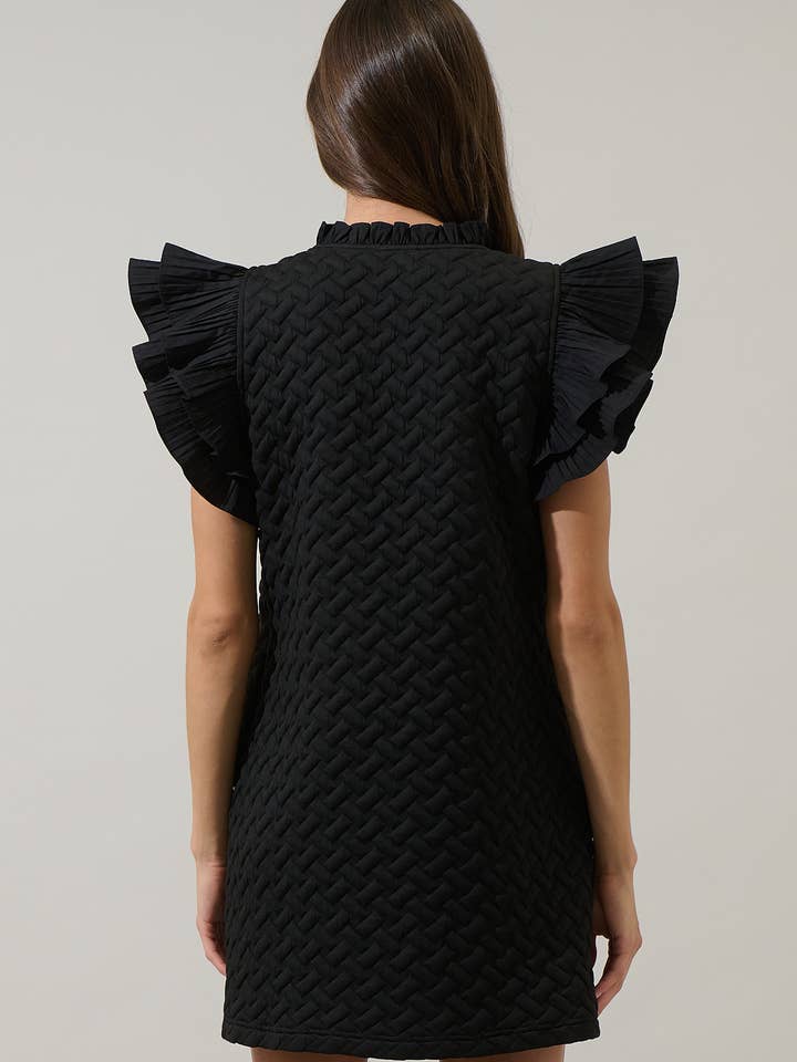 Sugarlips - Wholesale Dress - Women's - Yulia Quilted Adalee Ruffle Mini Dress3