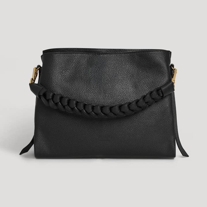 Voemièn - Wholesale Crossbody Bag - Women's - Braid Micro Bag in Black Dollar Leather0