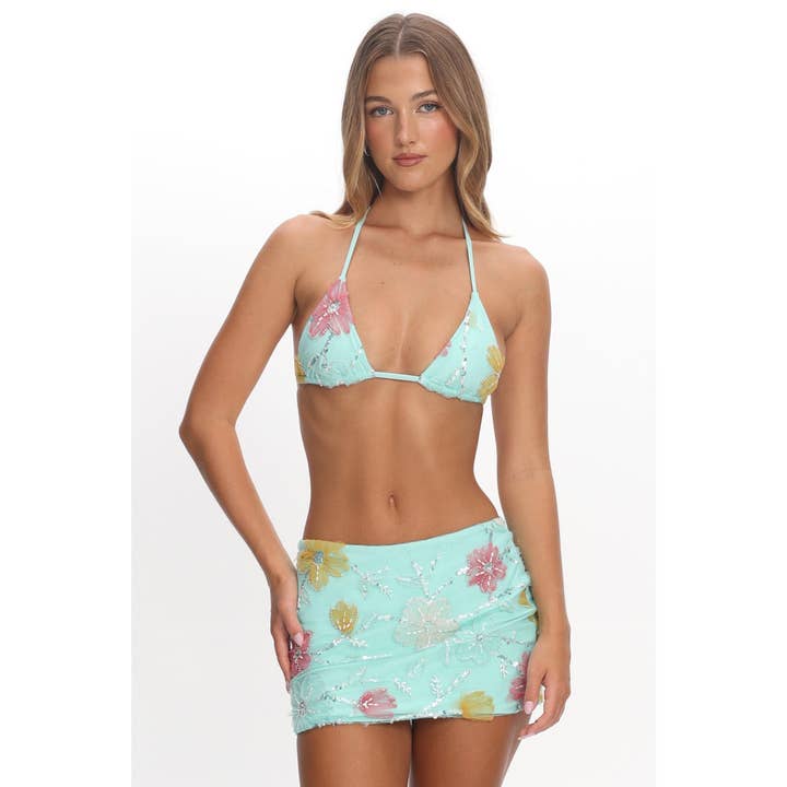 Blommigt bikinset i tre delar för wholesale av One and Only Collective