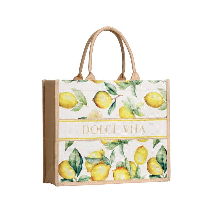 STELLA GREEN - Vendita all'ingrosso Borsa tote - Donna - Borsa shopper “Dolce Vita” con limoni