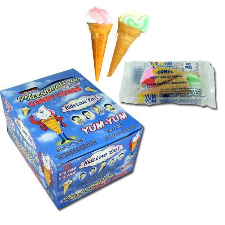 I Got Your Candy - Wholesale Marshmallow - Marpo Marshmallow Cones - 24ct