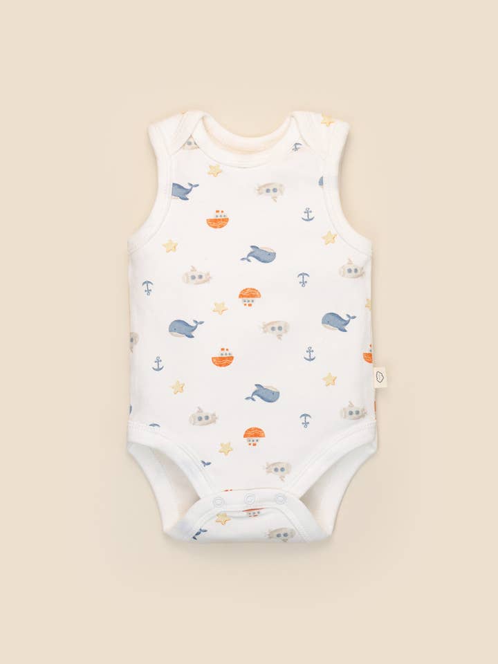 Lūmmi in Colour Babywear – wholesale Overall - Baby – Ekologisk bomullsbody - Hav1