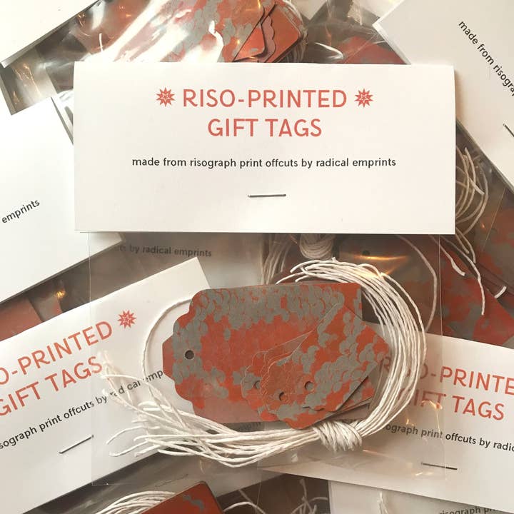 radical emprints – Großhandel Geschenkanhänger – Geschenkanhänger mit Riso-Druck