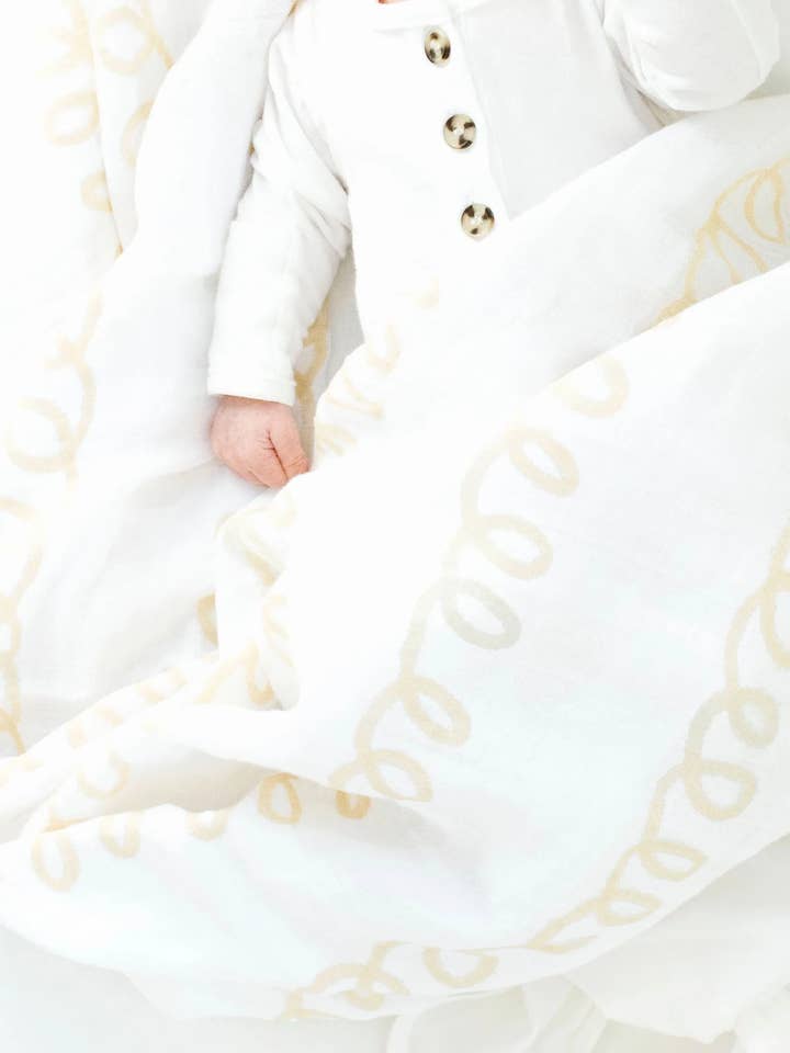 Fawn & Foster - Venta al por mayor Mantita - Bebé - Manta de Recepción de Gasa de Muselina Orgánica | Haven7