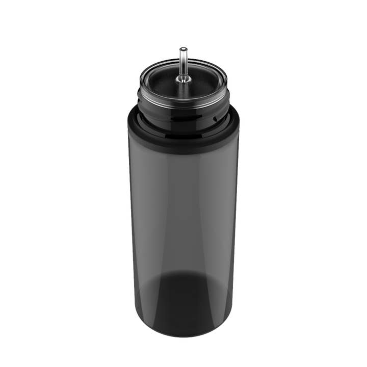 Copackr - Wholesale Travel Container - Chubby Gorilla - 120ML Unicorn Bottle - Transparent Black Bottle / Black Cap - V3