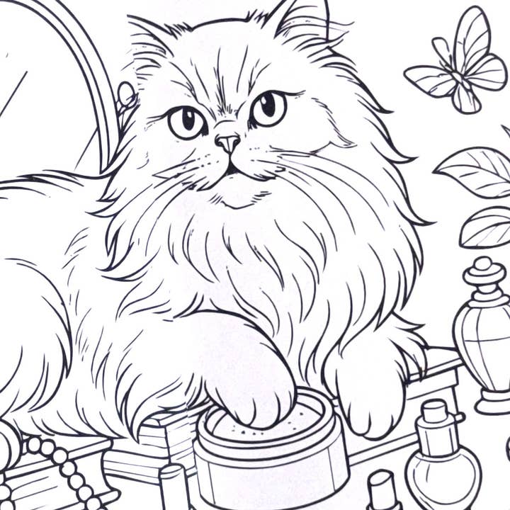 Colorfill Club - Wholesale Colouring and activity book – kids and baby - World of Cats Illustrated Colouring Book3