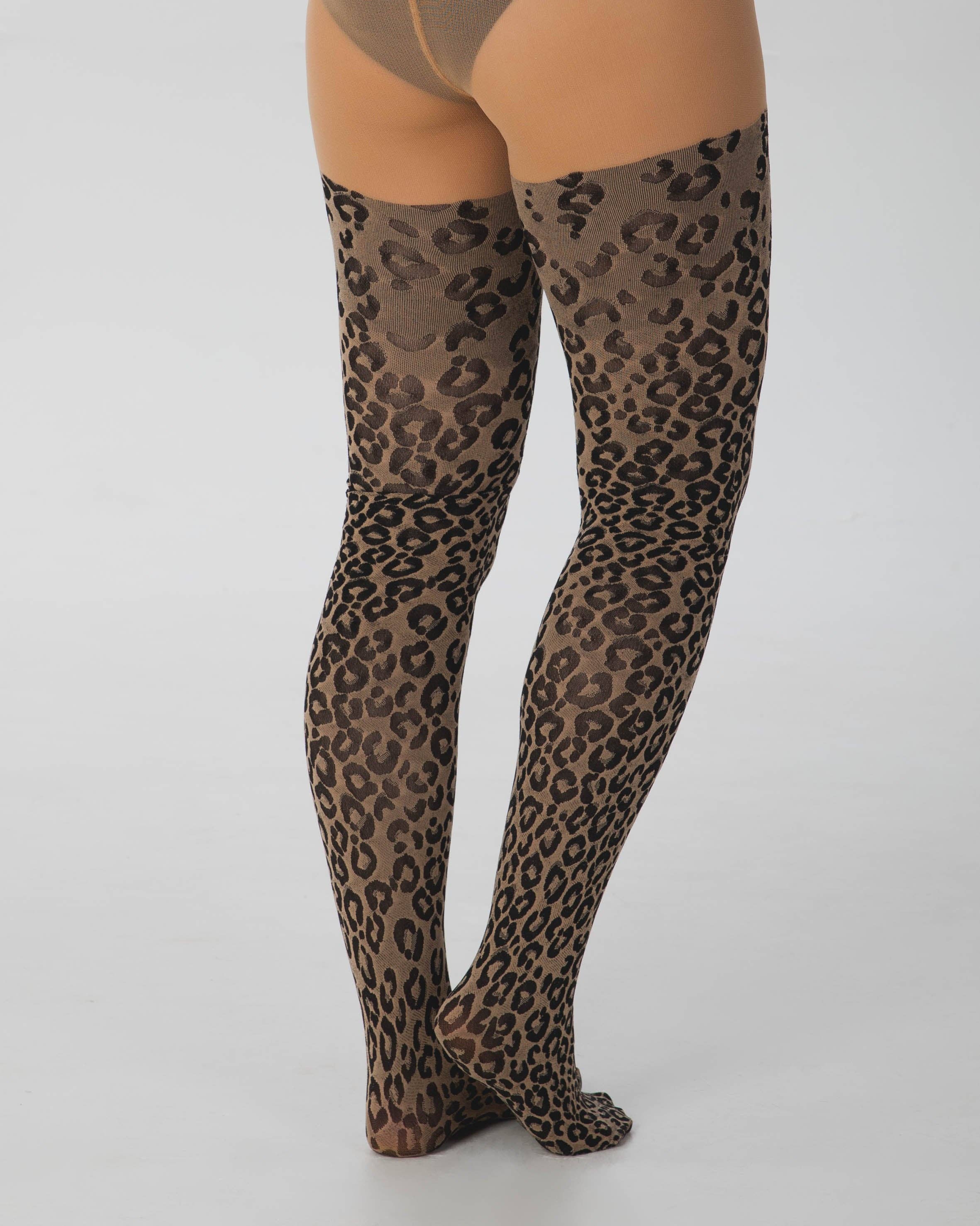 Pamela Mann – Engroshandel Tights - Dame – Strikkede Leopard Tights4