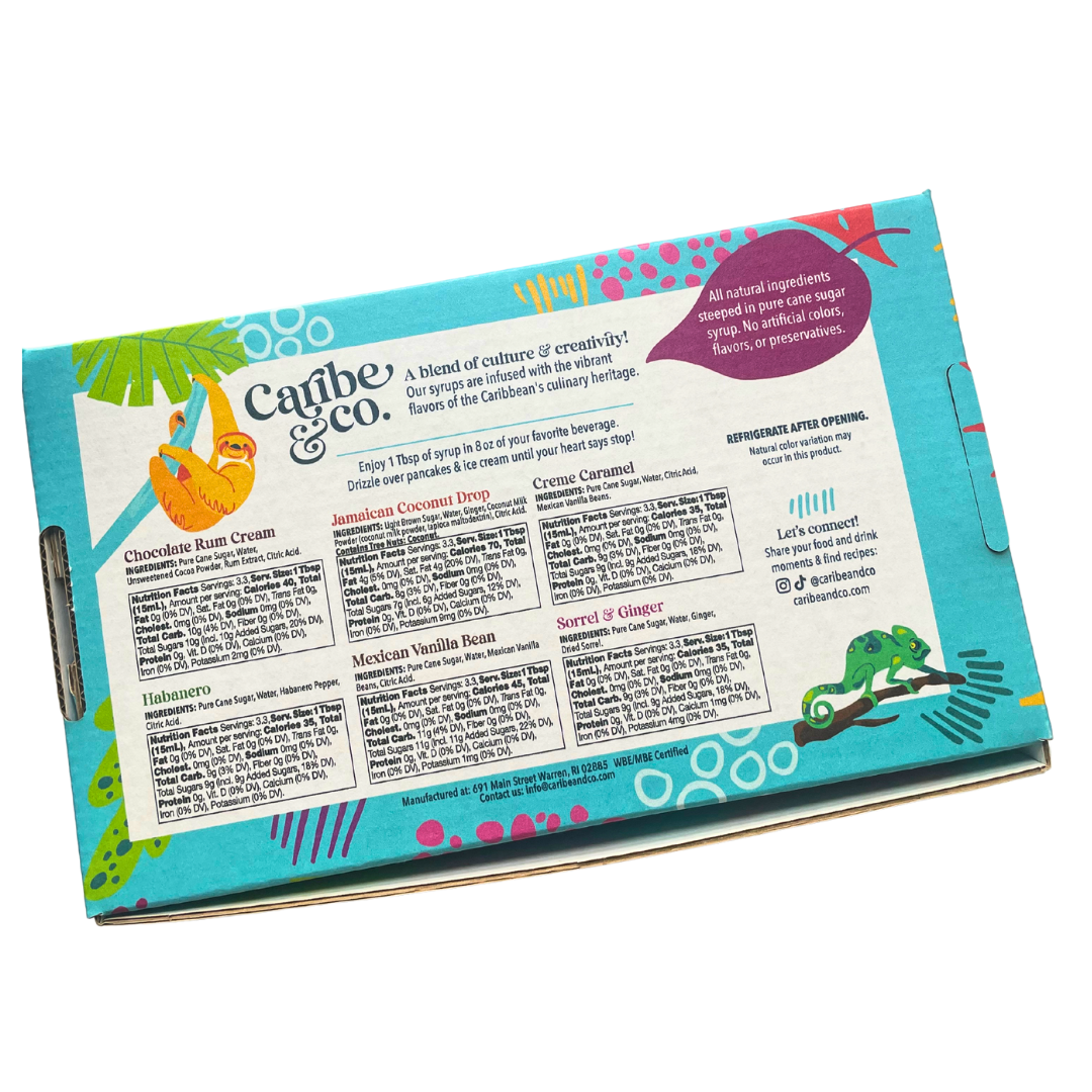 Caribe & Co. - Wholesale Flavored Syrup - Flavored Syrup Sampler Pack1