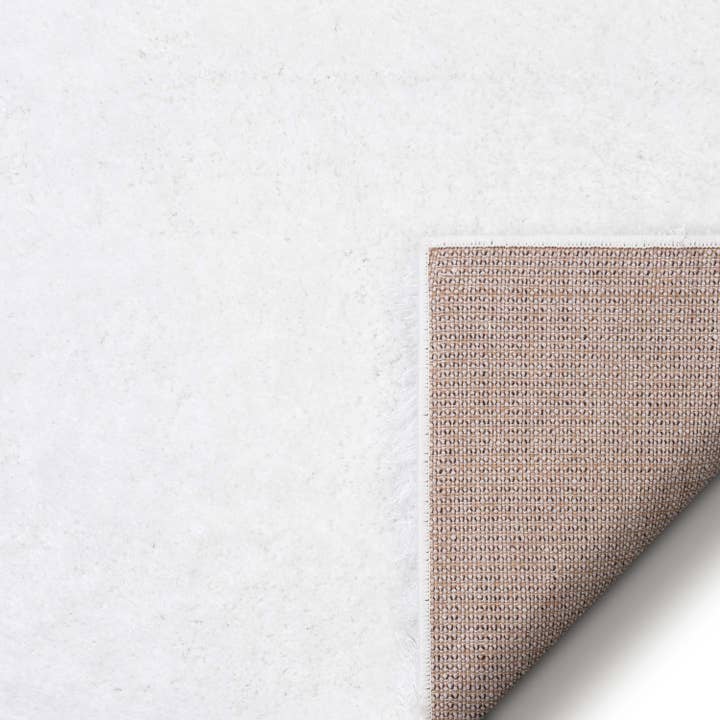 Well Woven - Wholesale Area Rug - Feather Collection Liza White Shag Rug – Sparkly, Plush, Minimalist Glam4