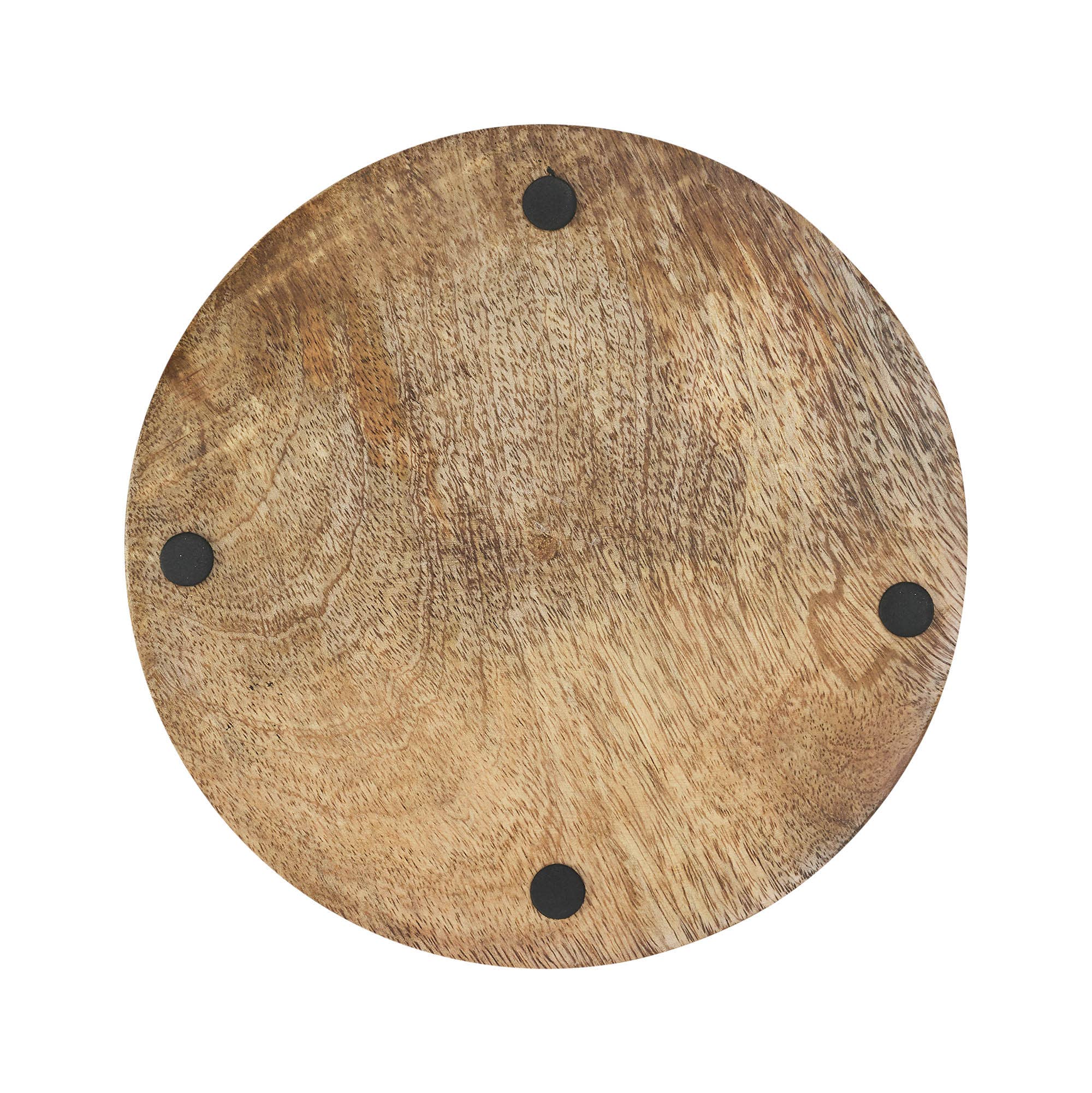 VHC Brands - Wholesale Decorative Tabletop Object - Bunny Hop Wooden Plate Natural w/ Bunny & Wreath 8 inch Diameter2