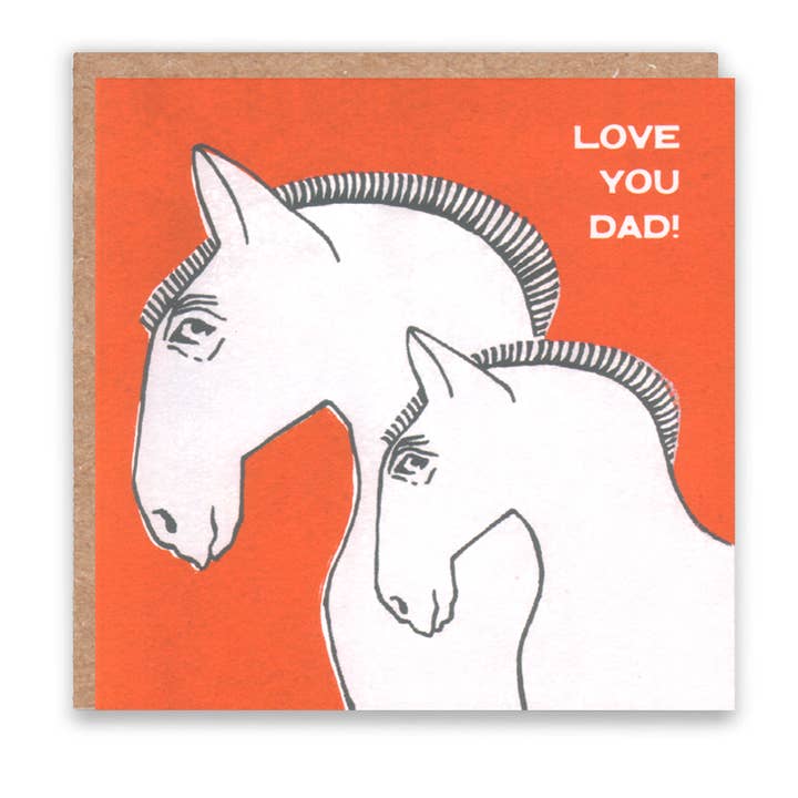 Horse Card for Dad for wholesale by Sarah Landwehr